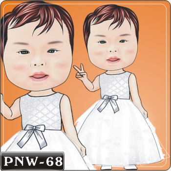 花童人像Q版漫畫PNW-68